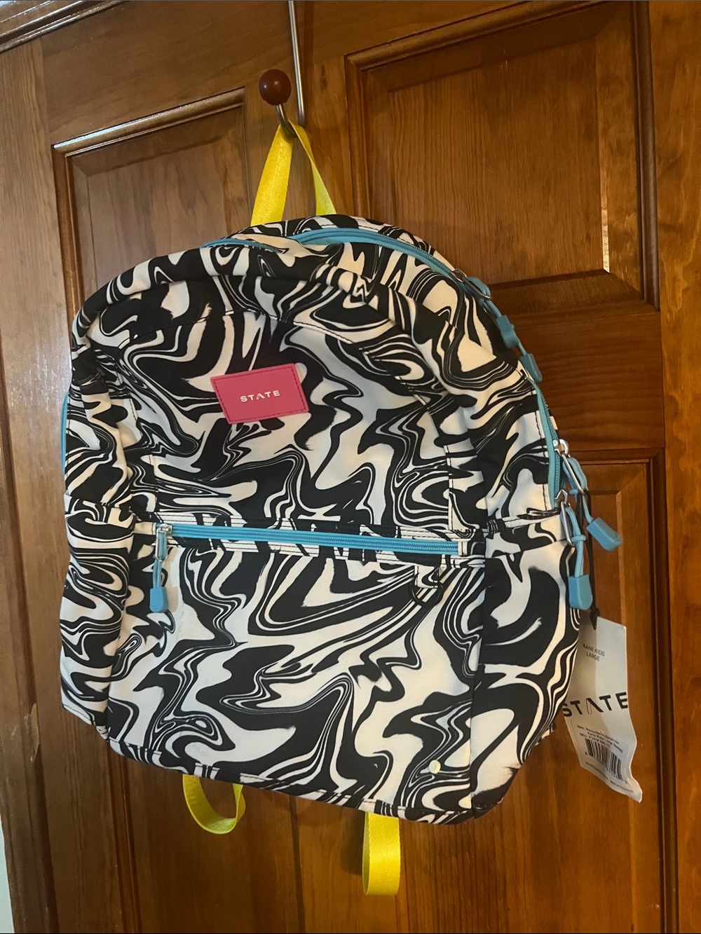 New State Kane Large Marbled Backpack NWT